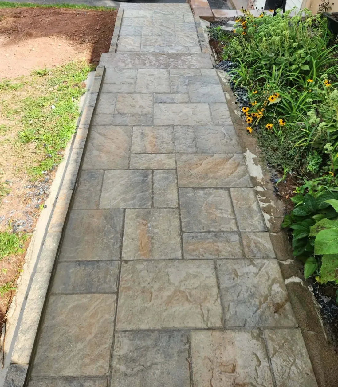 Retaining Wall and Walkway Installation in Schuylkill County, PA by KDI Hardscapes